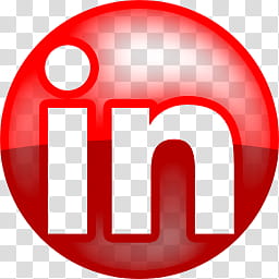 Icon Neoni Red, linkedin transparent background PNG clipart