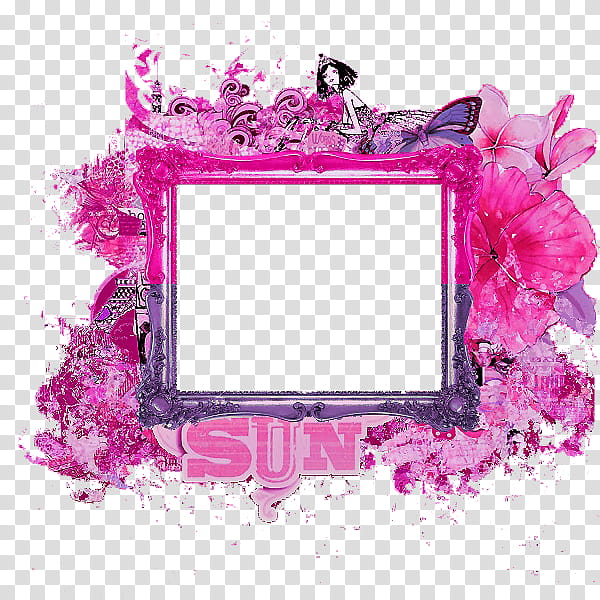 pink and gray frame illustration transparent background PNG clipart
