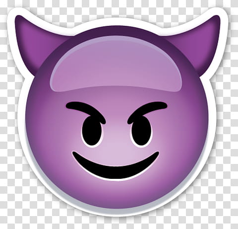 EMOJI STICKER , evil emoji illustration transparent background PNG clipart
