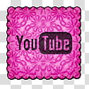 Iconos rosas, You Tube [PrettyLadybug] transparent background PNG clipart
