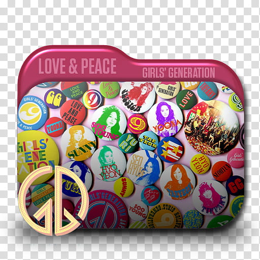 SNSD Love and Peace Folder Icon ,  Peace, Love & Piece folder transparent background PNG clipart