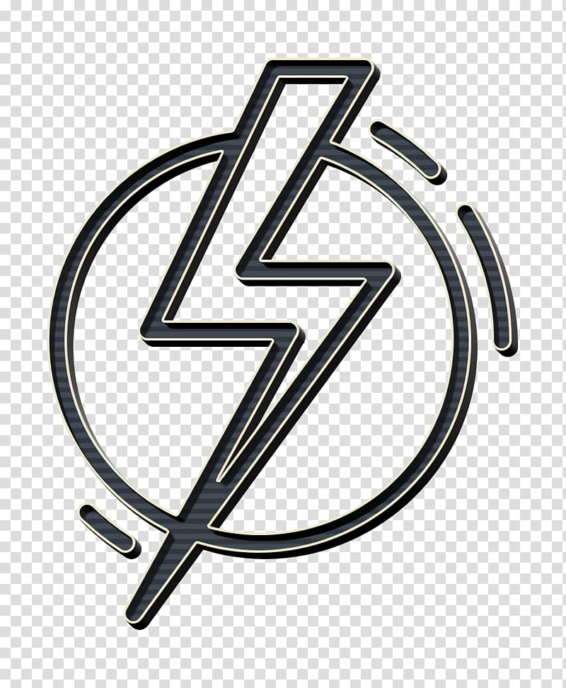 electric icon electricity icon power icon, Sign Icon, Thunder Icon, Logo, Line, Symbol transparent background PNG clipart