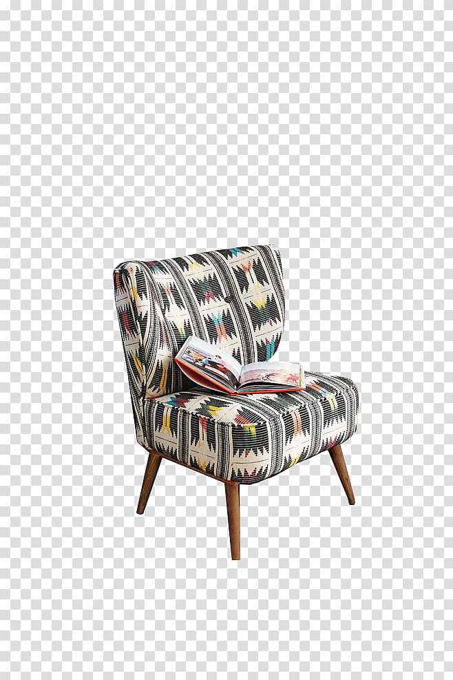 , white and black chair transparent background PNG clipart
