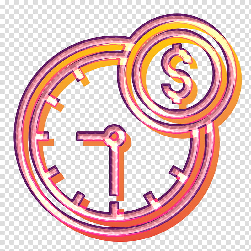 Time is money icon Time icon Shopping icon, Line, Symbol, Circle transparent background PNG clipart