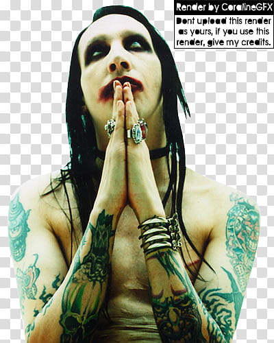 Marilyn Manson Render transparent background PNG clipart