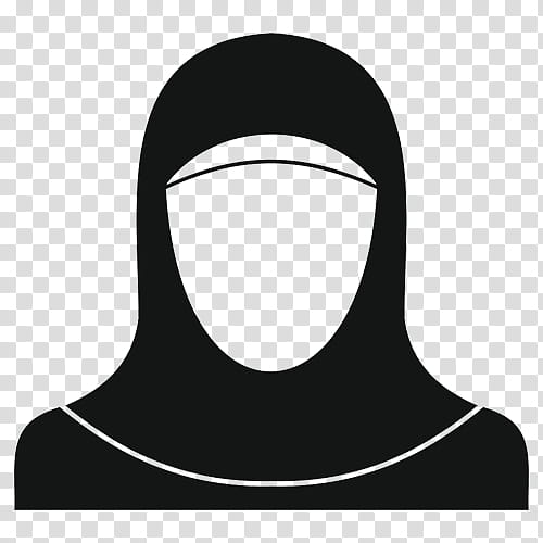 Hijab, Woman, Islam, Arabs, Black, Neck, Blackandwhite, Sleeve transparent background PNG clipart