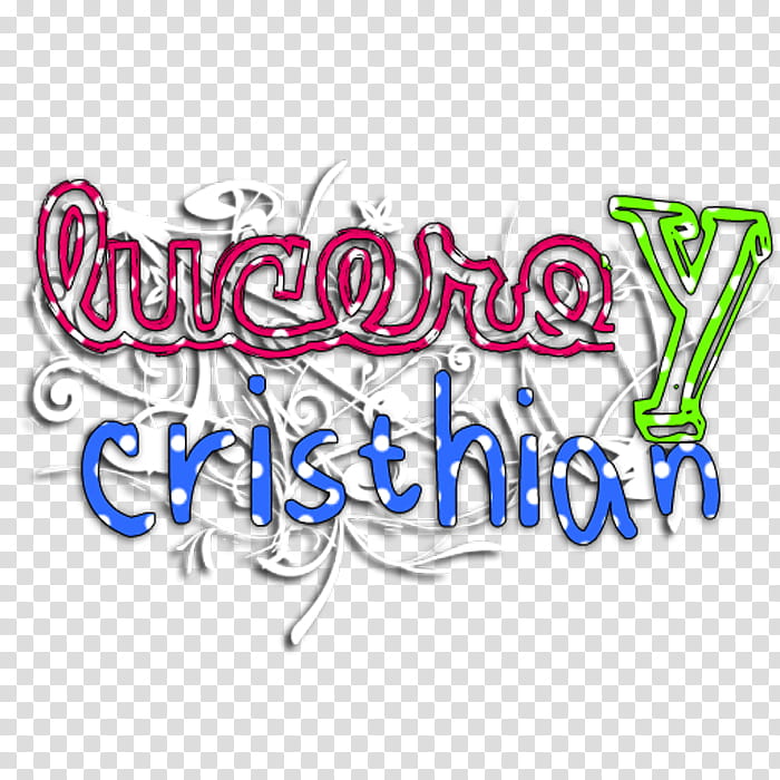 TEXTO lucero y cristhian transparent background PNG clipart