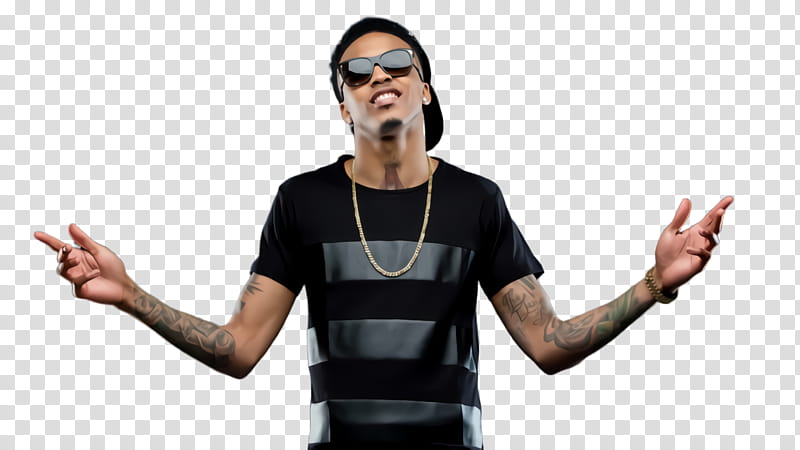 Microphone, August Alsina, Singer, Tshirt, Thumb, Shoulder, Gesture, Arm transparent background PNG clipart