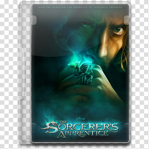 Movie Icon , The Sorcerer's Apprentice, The Sorcerer's Apprentice DVD case transparent background PNG clipart
