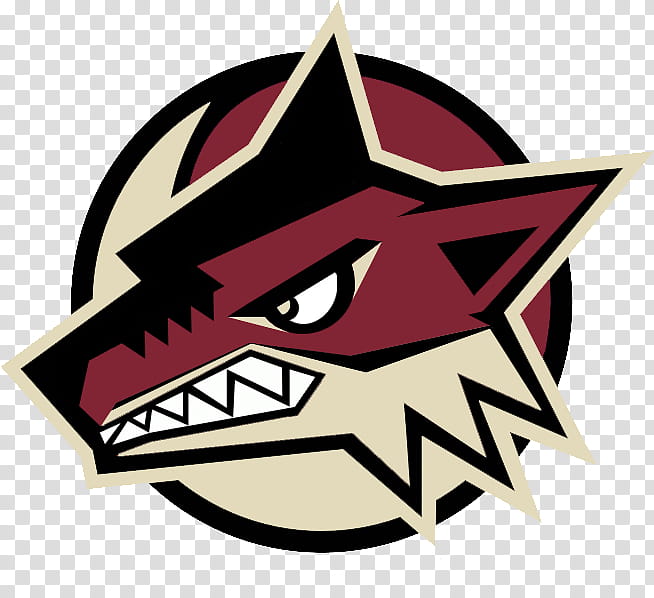Phoenix Coyotes Alt logo concept, red and black fox logo transparent background PNG clipart
