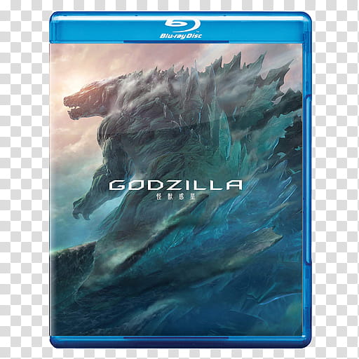 Godzilla Trilogy Icon v , Template bluray_case godzilla_v_ transparent background PNG clipart