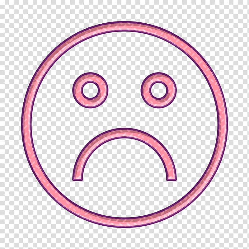 emotion icon essential icon object icon, Sad Icon, Ui Icon, Web Icon, Face, Pink, Facial Expression, Nose transparent background PNG clipart