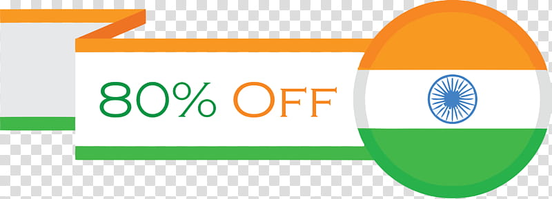 India Republic Day discount tag sale tag, Discount Offer Sign, Green, Text, Line, Yellow, Orange, Logo transparent background PNG clipart