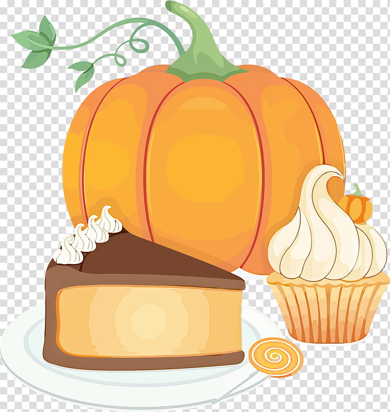 pumpkin thanksgiving autumn, Food, Pumpkin Pie, Yellow, Orange, Dessert, Cake, Dish transparent background PNG clipart