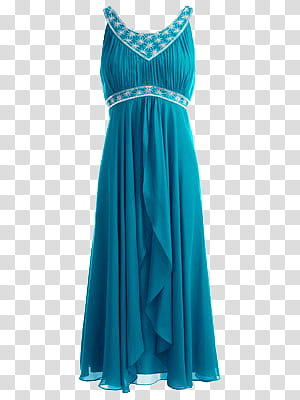 Vestidos Dress, blue maxi dress transparent background PNG clipart