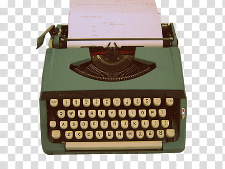 green and black electronic type writer transparent background PNG clipart