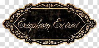 Elixirs s, oval ornate black and brown border illustration transparent background PNG clipart