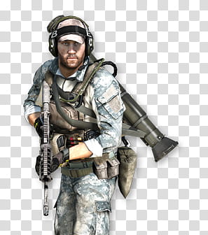 Battlefield  Soldiers rendered, man in army uniform holding rifle illustration transparent background PNG clipart