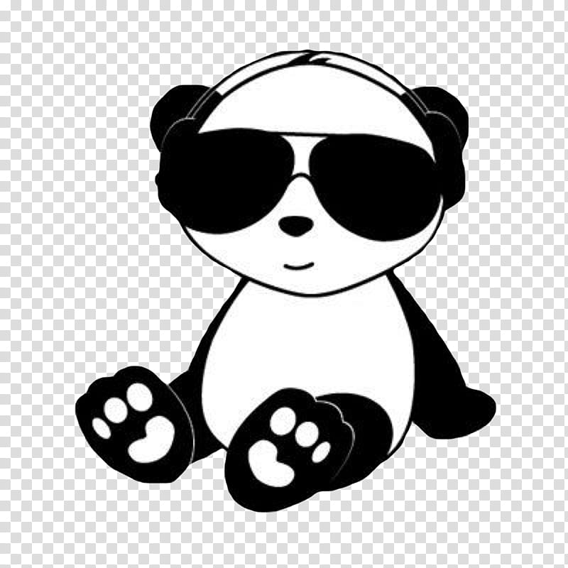 Sunglasses Drawing, Giant Panda, Bear, Cuteness, Red Panda, Decal, Sticker, Paw transparent background PNG clipart