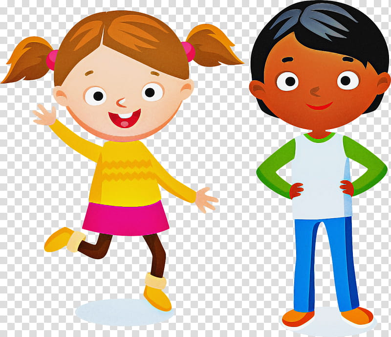 cartoon child playing with kids sharing fun, Cartoon, Interaction, Gesture, Playing Sports, Child Art, Happy transparent background PNG clipart