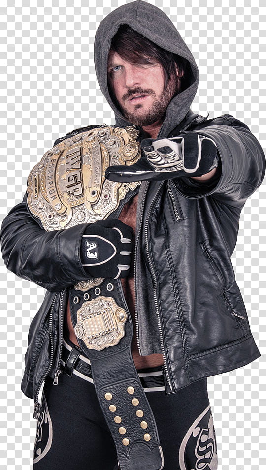 AJ Styles IWGP Heavyweight Champion transparent background PNG clipart