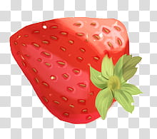 Food, red strawberry fruit art transparent background PNG clipart