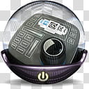 Sphere   , black action camera inside ball illustration transparent background PNG clipart
