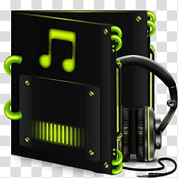 Reactor X Dock and Icons, Music Folder transparent background PNG clipart