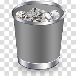 The Office Collection, grey trash bin icon transparent background PNG clipart