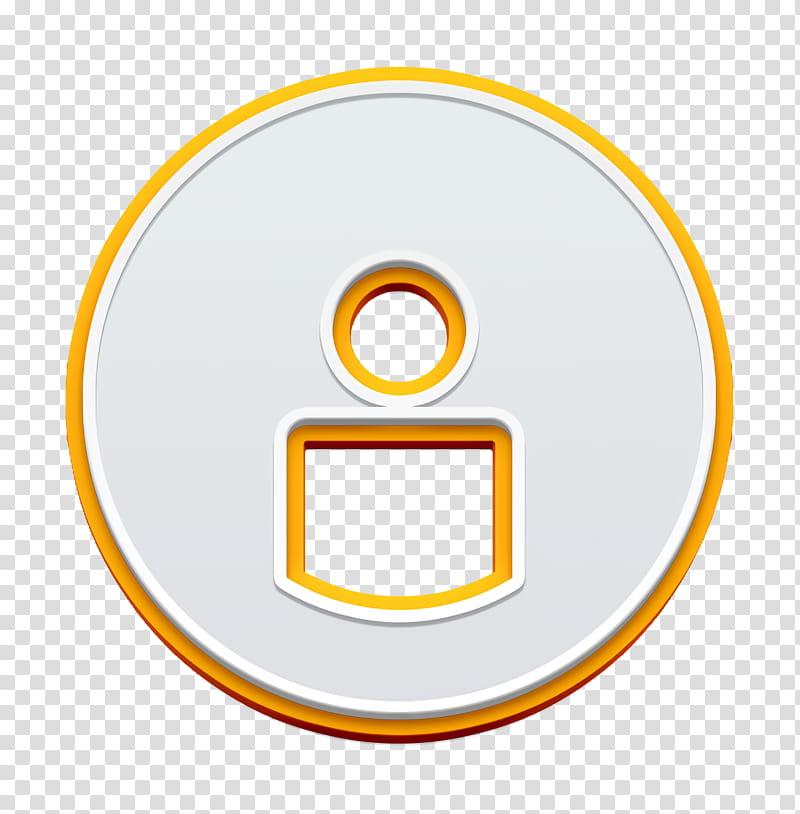 full icon name icon round icon, User Icon, Username Icon, Circle, Yellow, Symbol, Logo transparent background PNG clipart