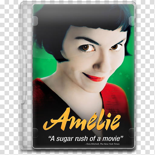 Movie Icon , Amélie, Amelie a sugar rush of a movie case transparent background PNG clipart
