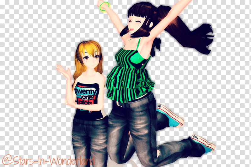 [MMD] we&#;re all in thi tog e th e r transparent background PNG clipart