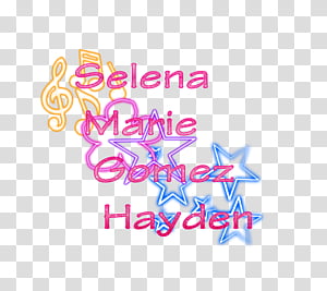 Texto Selena Gomez transparent background PNG clipart thumbnail
