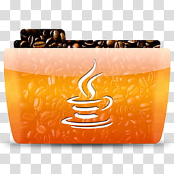 Colorflow   sa Java, orange and white coffee mug folder icon transparent background PNG clipart