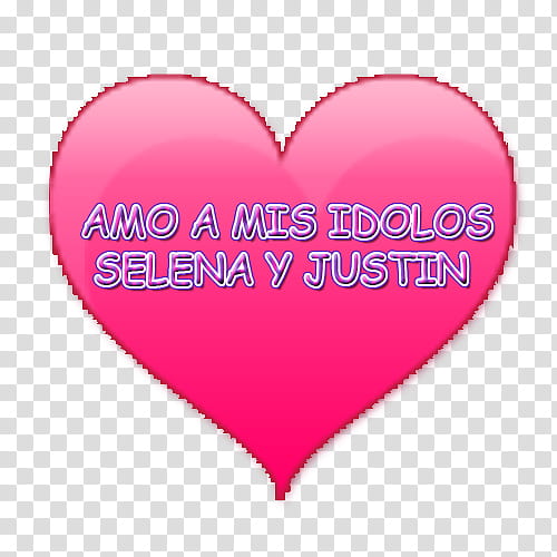 Amo A mis Idolos Justin Y Selena MGDelfi transparent background PNG clipart
