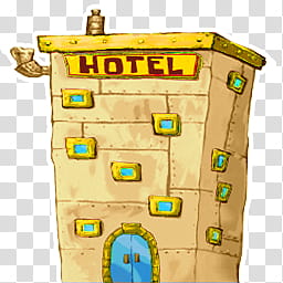 brown hotel building illustration transparent background PNG clipart