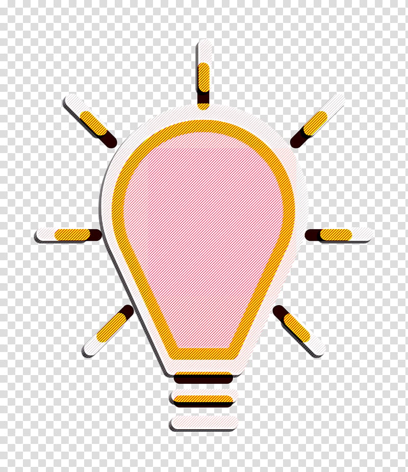 Innovation Icon, Education Icon, Idea Icon, Lightbulb Icon, Think Icon, Yellow, Technology, Line transparent background PNG clipart