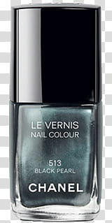 Chanel nailpolish , black pearl Chanel Le Vernis nail polish transparent background PNG clipart