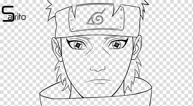 Shisui Uchiha Lineart, Illustration of Naruto character transparent background PNG clipart