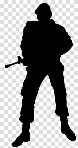 Army Soldiers Brush Set, silhouette of person carrying rifle transparent background PNG clipart thumbnail