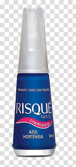 Nail Polish, Risque azul hortensia bottle transparent background PNG clipart