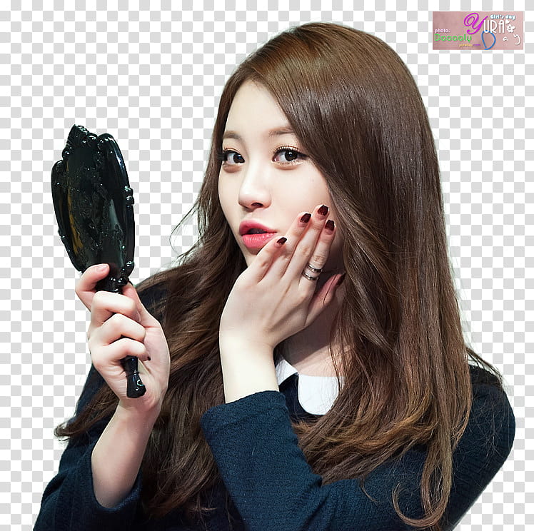 Yura Girls Day, woman holding hand mirror transparent background PNG clipart
