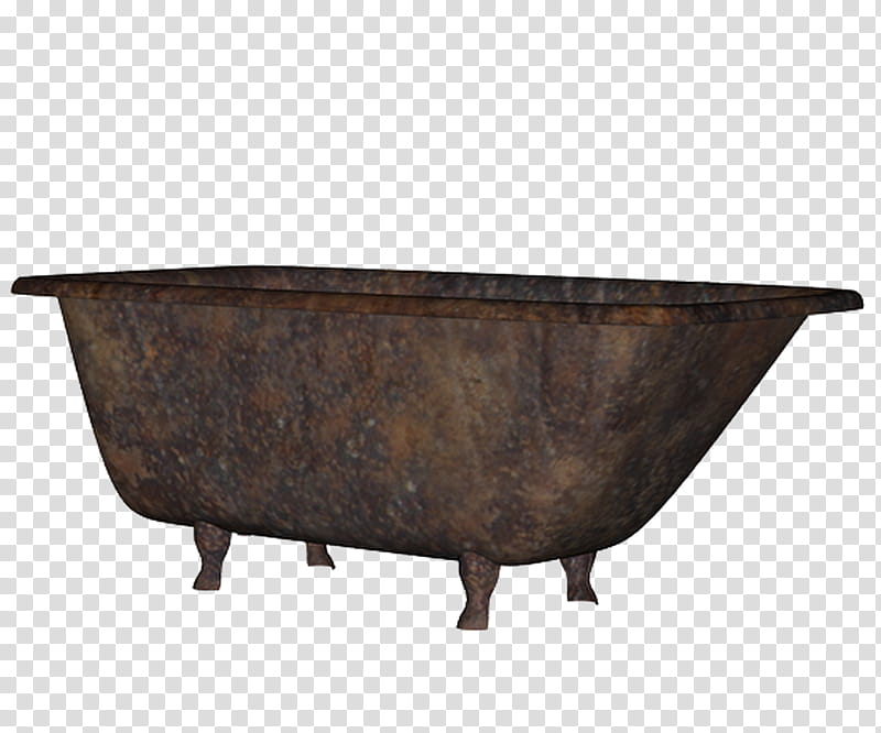 Rusty Bathtub, brown footed bathtub transparent background PNG clipart