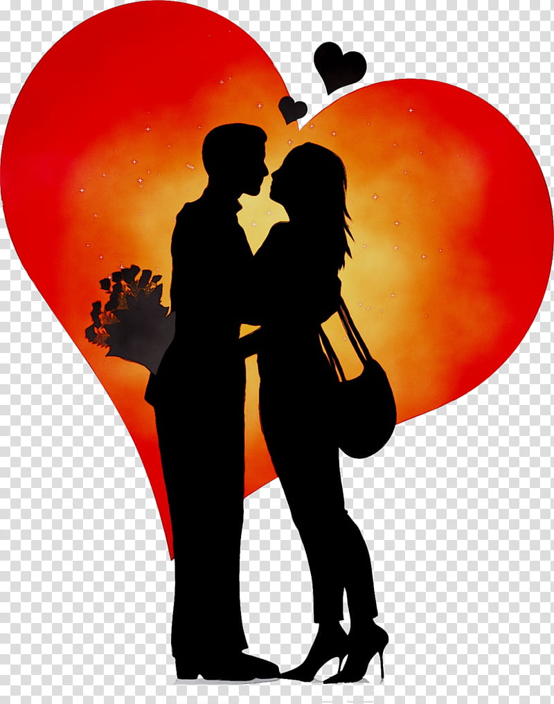 Love Background Heart Romance Dating Hug Kiss Valentines Day Silhouette Intimate Relationship Transparent Background Png Clipart Hiclipart