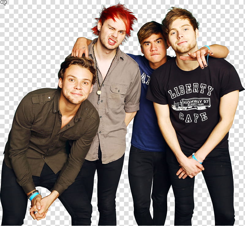 Seconds Of Summer, four man taking a transparent background PNG clipart