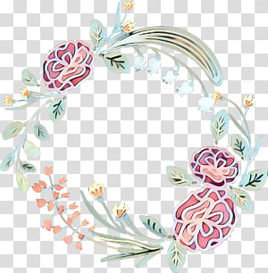 Watercolor Flower Wreath, Pop Art, Retro, Vintage, Drawing, Watercolor Painting, Floral Design, Rose transparent background PNG clipart thumbnail