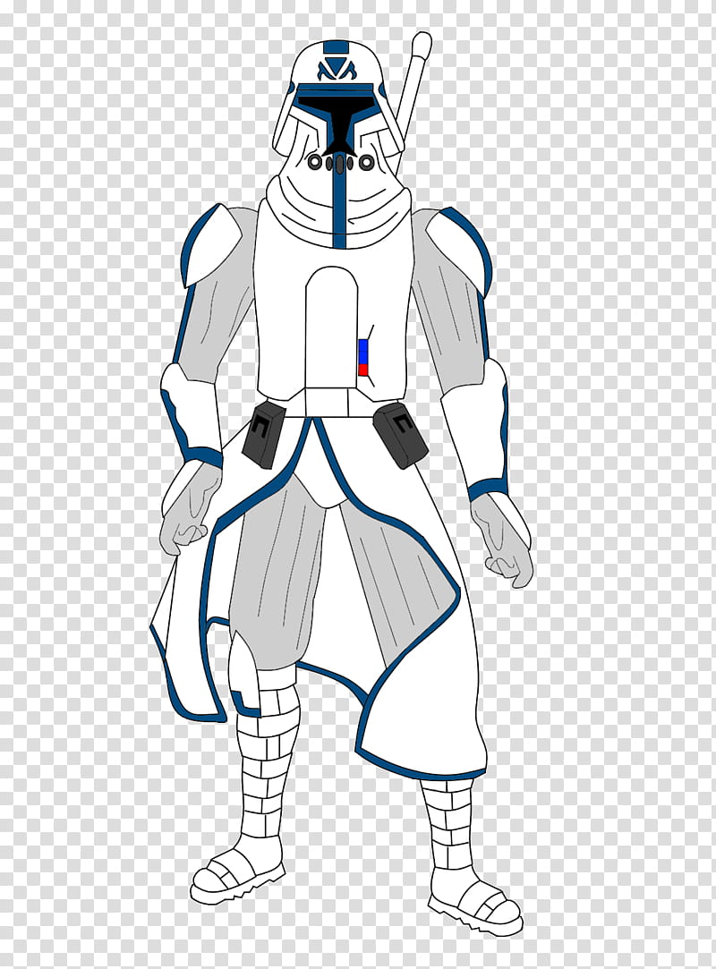 Captain Rex Snow Armor Phase  transparent background PNG clipart
