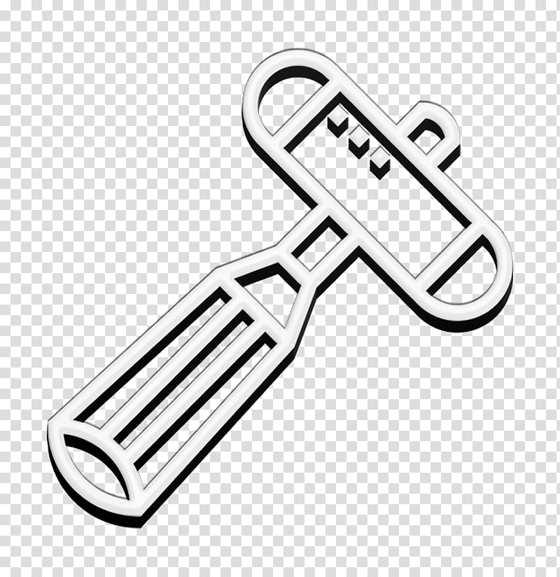 Health Checkup icon Neurology reflex hammer icon Hammer icon, Logo transparent background PNG clipart