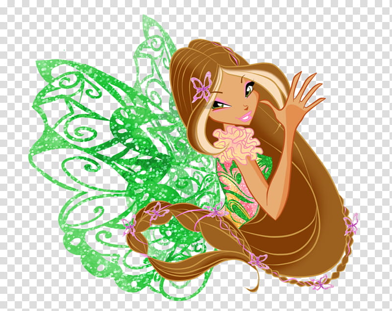 Jungle, Fairy, Winx Club Season 7, Power Of The Fairy Animals, Art, Fairy Animal For Tecna, Butterflix, transparent background PNG clipart