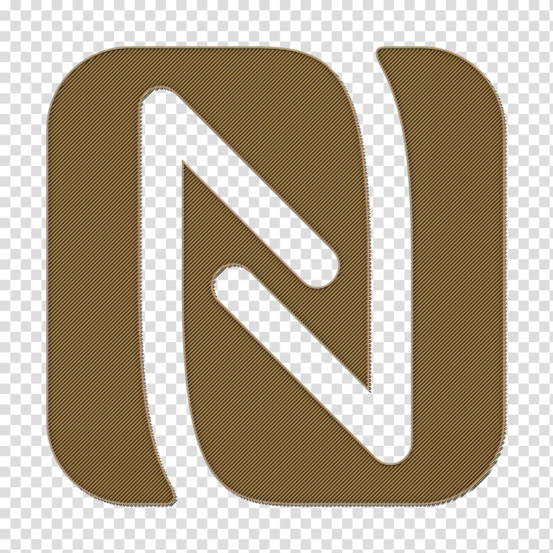 nfc icon, Brown, Text, Line, Logo, Symbol, Number, Arrow transparent background PNG clipart